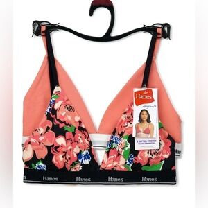 Hanes Originals 2 Pack Super Soft Cotton Stretch Moisture Wicking Bras XS